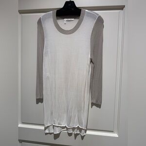 10 Crosby Derek Lam Sweater - Size L - Fantastic Condition - White and Khaki